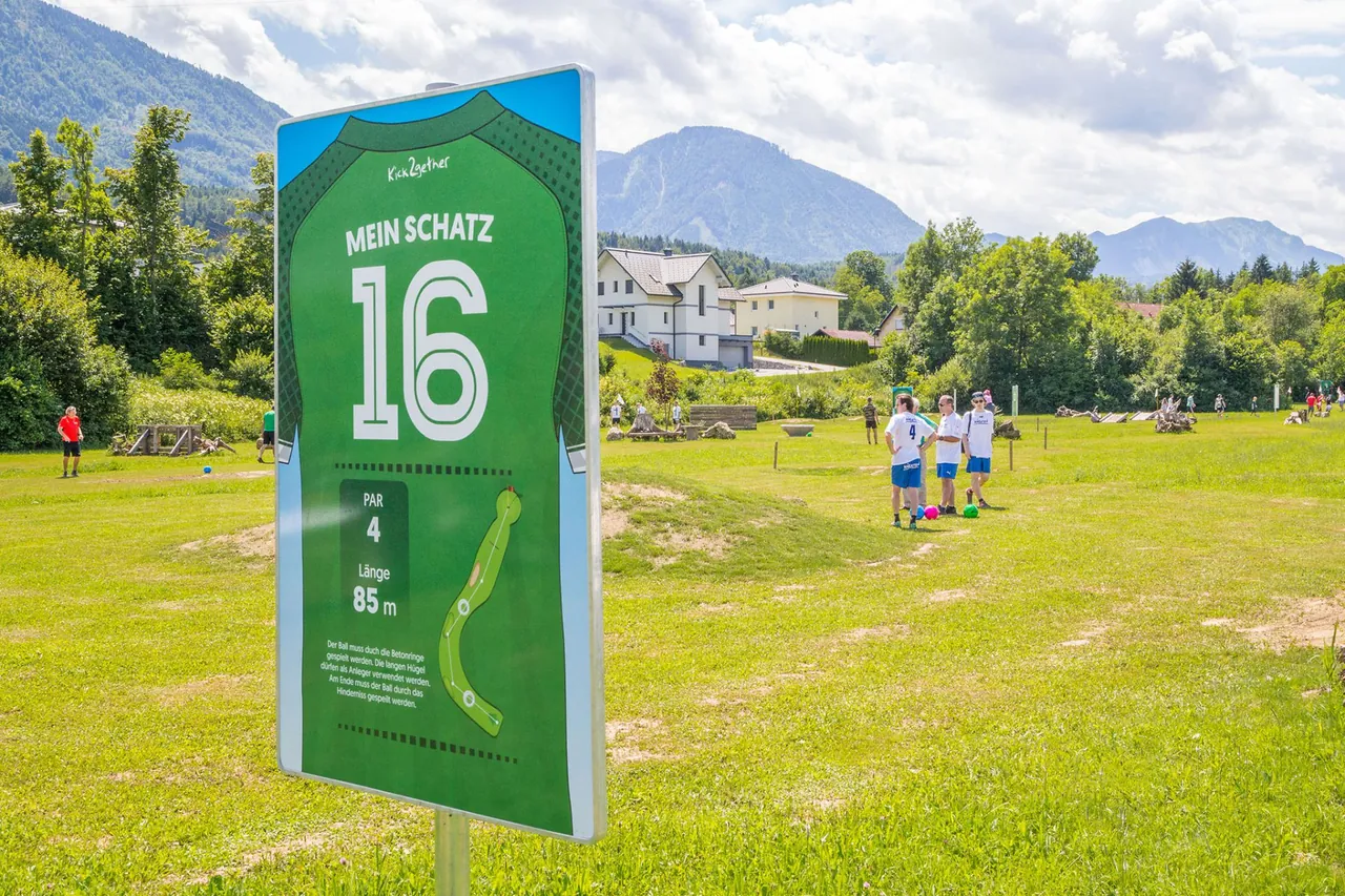 Fußballgolf-Bahn bei KICK2GETHER in St. Johann im Rosental